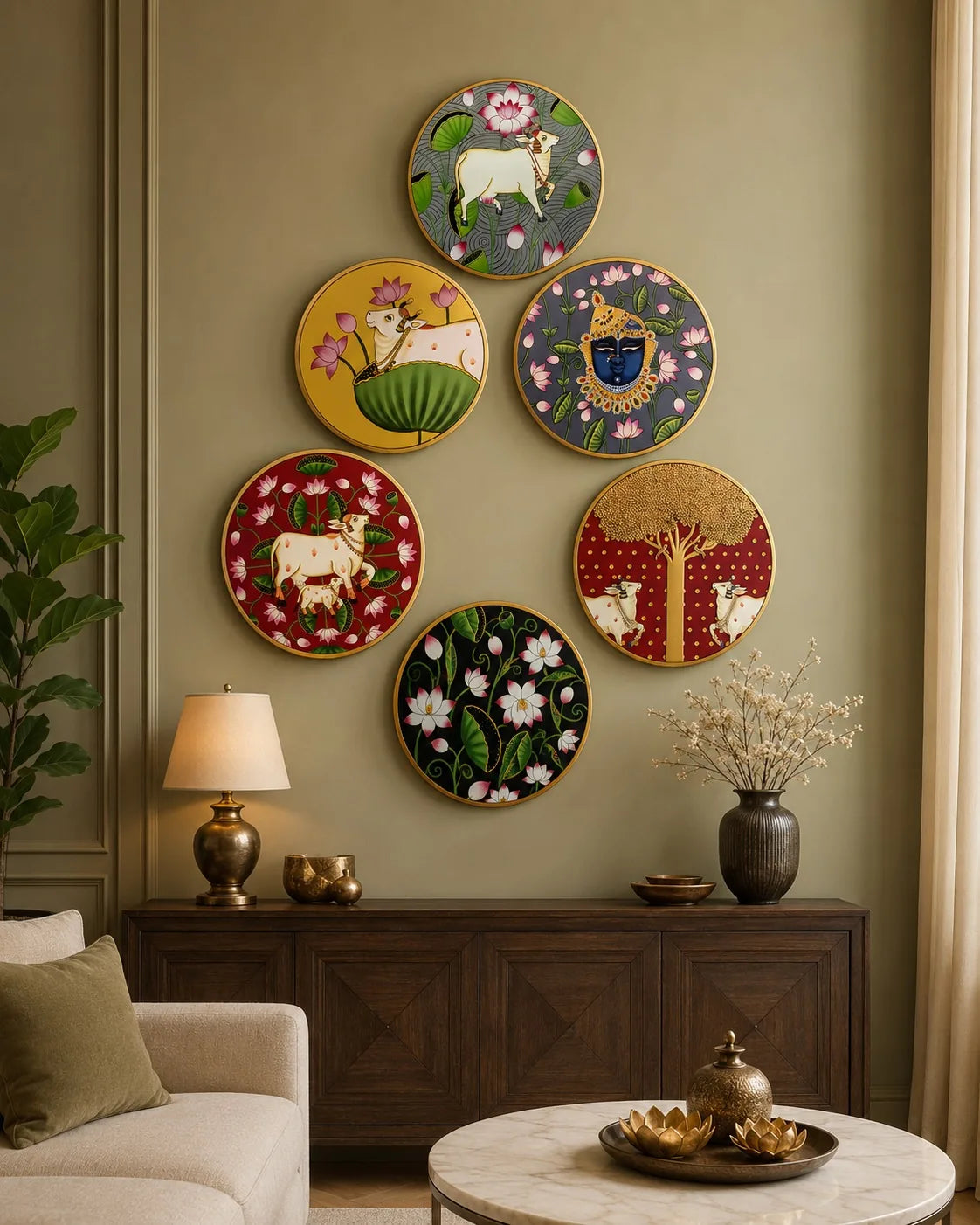 Display vs. Use: How to Get the Most From Your Pichwai Plate Collection